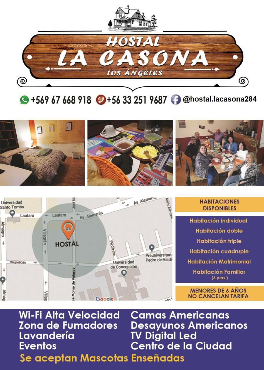 Hostal La Casona Los Ángeles Esterno foto